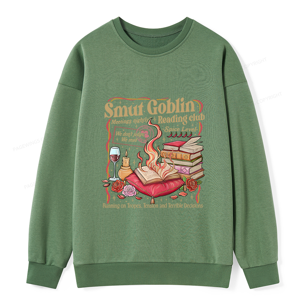 Pagewings Smut Goblin Dark Romance Bookish Unisex Classic Sweatshirt
