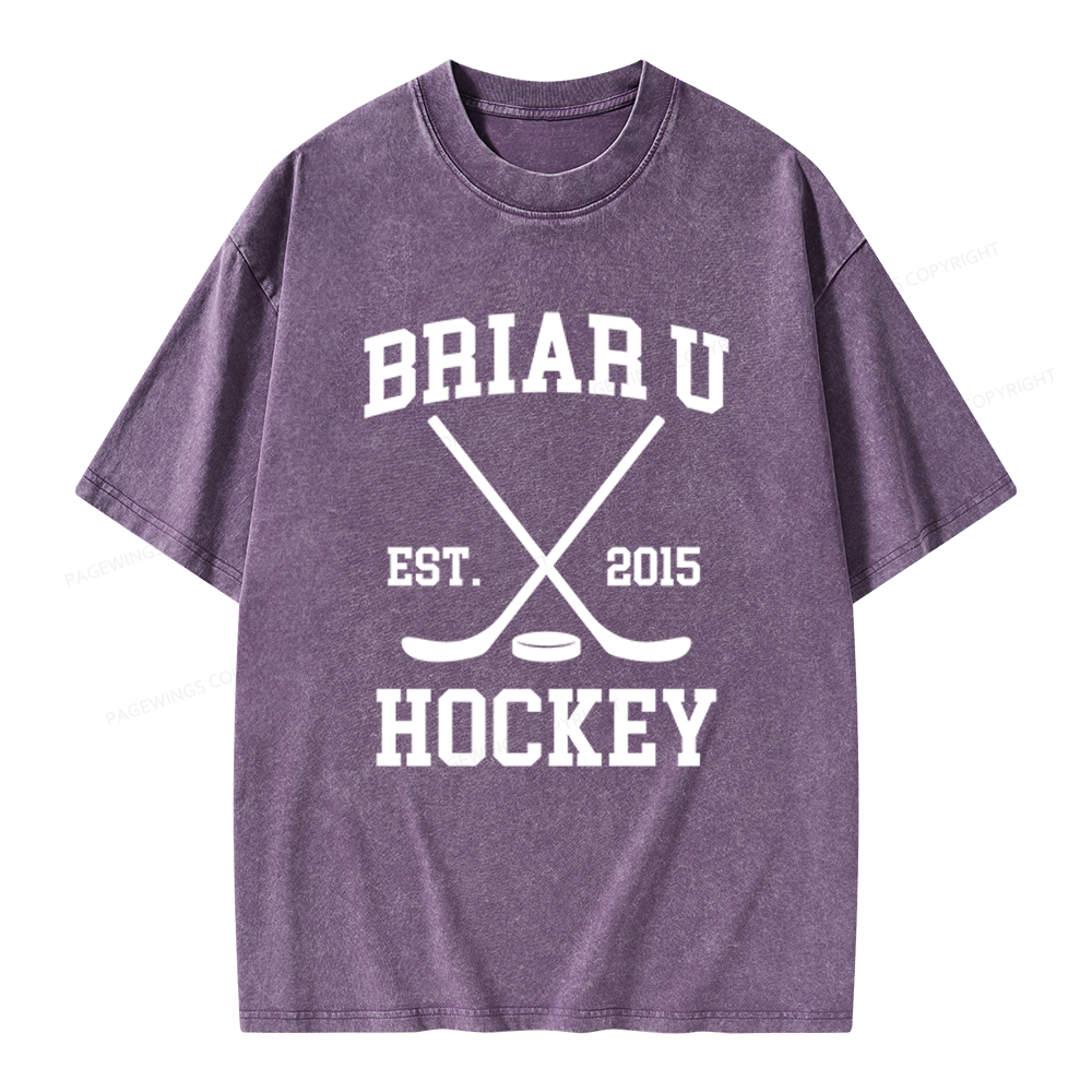 Pagewings Hockey Romance Unisex Washed T-shirt