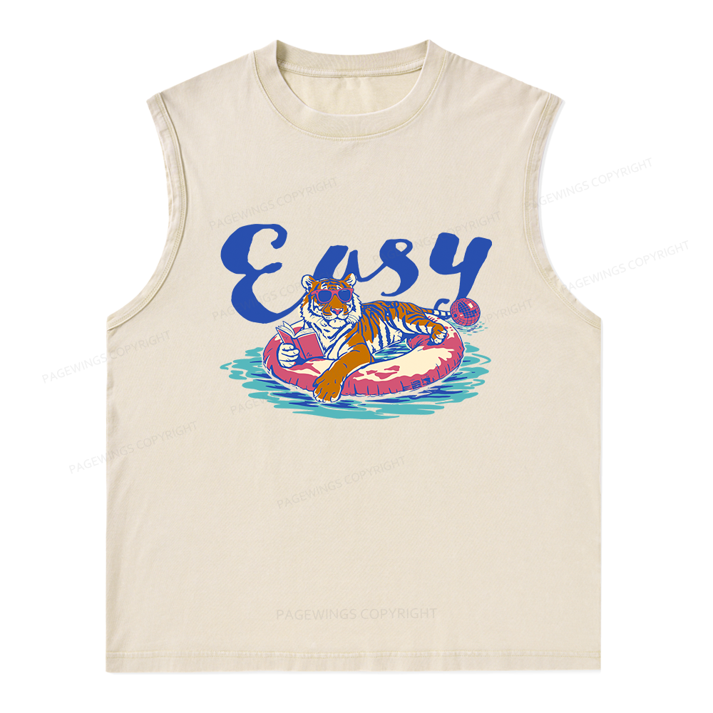Pagewings Summer Reading Unisex Washed Tank Top