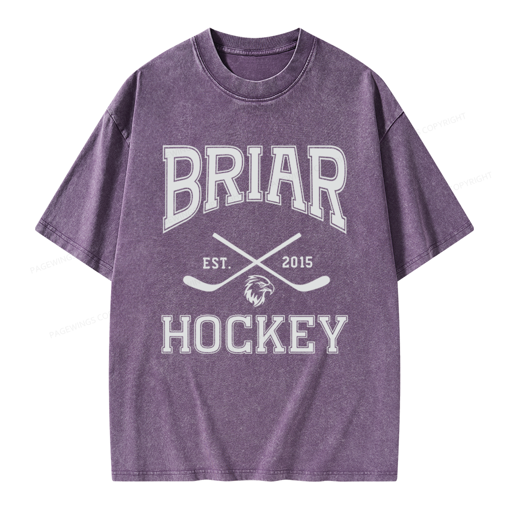 Pagewings Hockey Romance Unisex Washed T-shirt