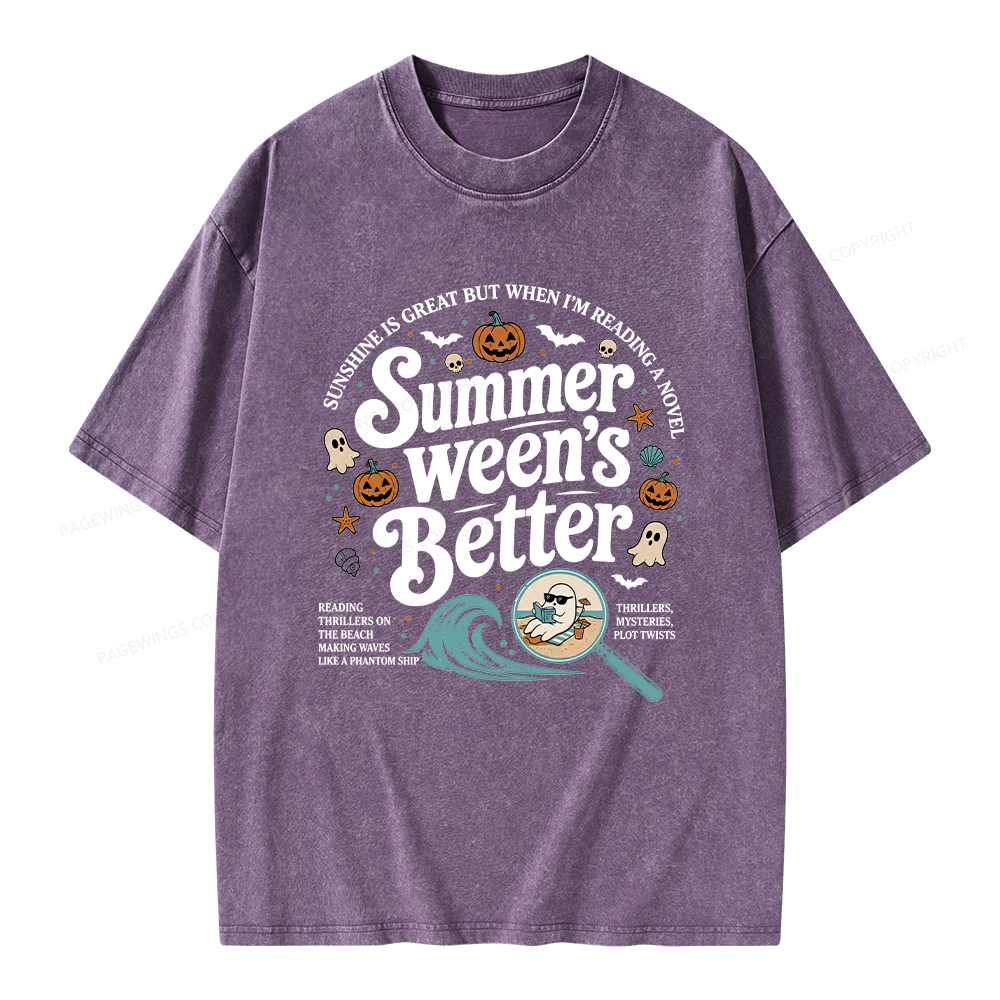 Pagewings Summer Ween's Better Unisex Washed T-shirt