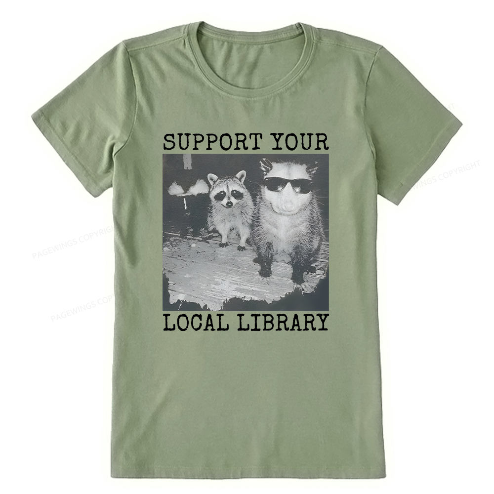 Pagewings Support Your Local Library Unisex Classic T-shirt