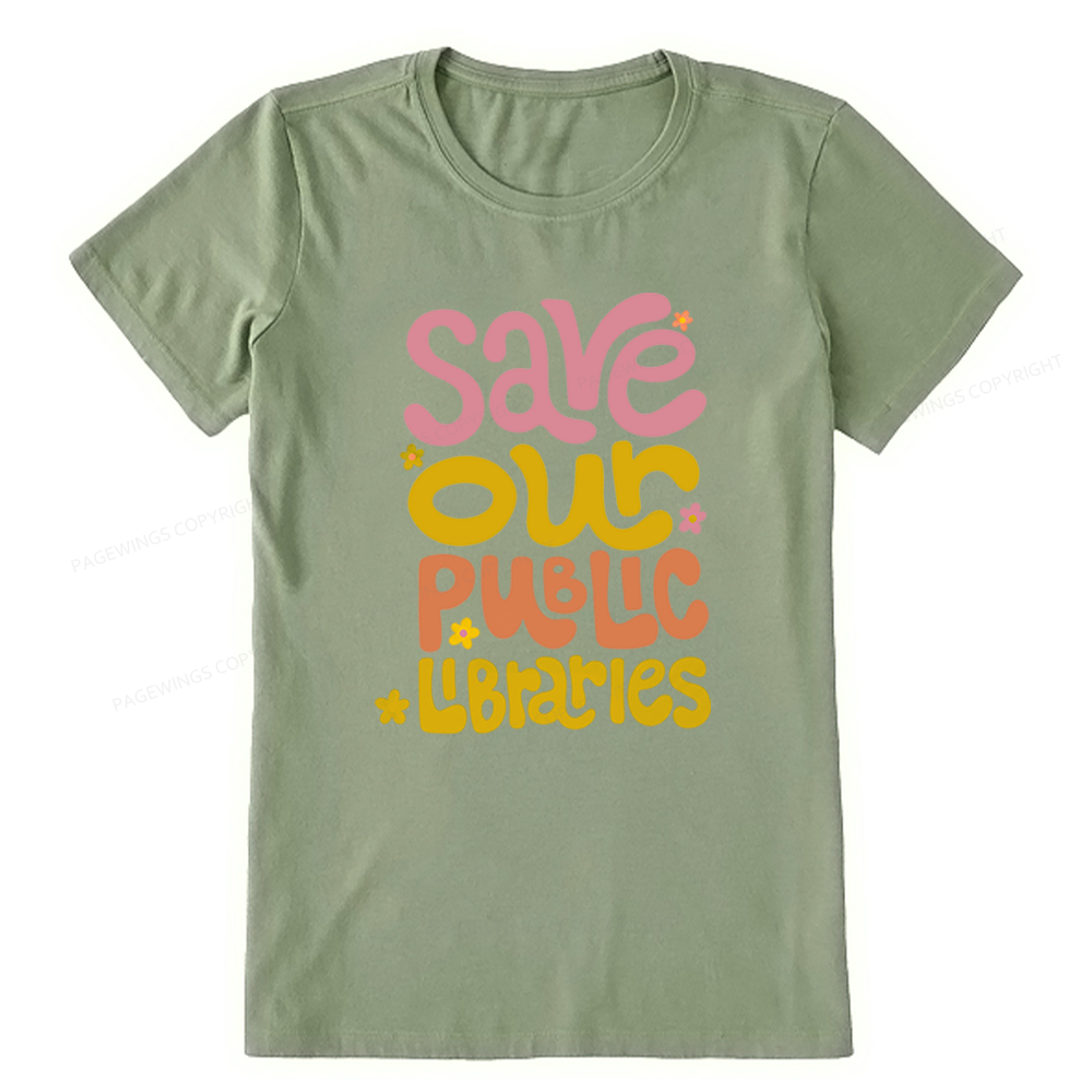 Pagewings Save Our Public Libraries Unisex Classic T-shirt