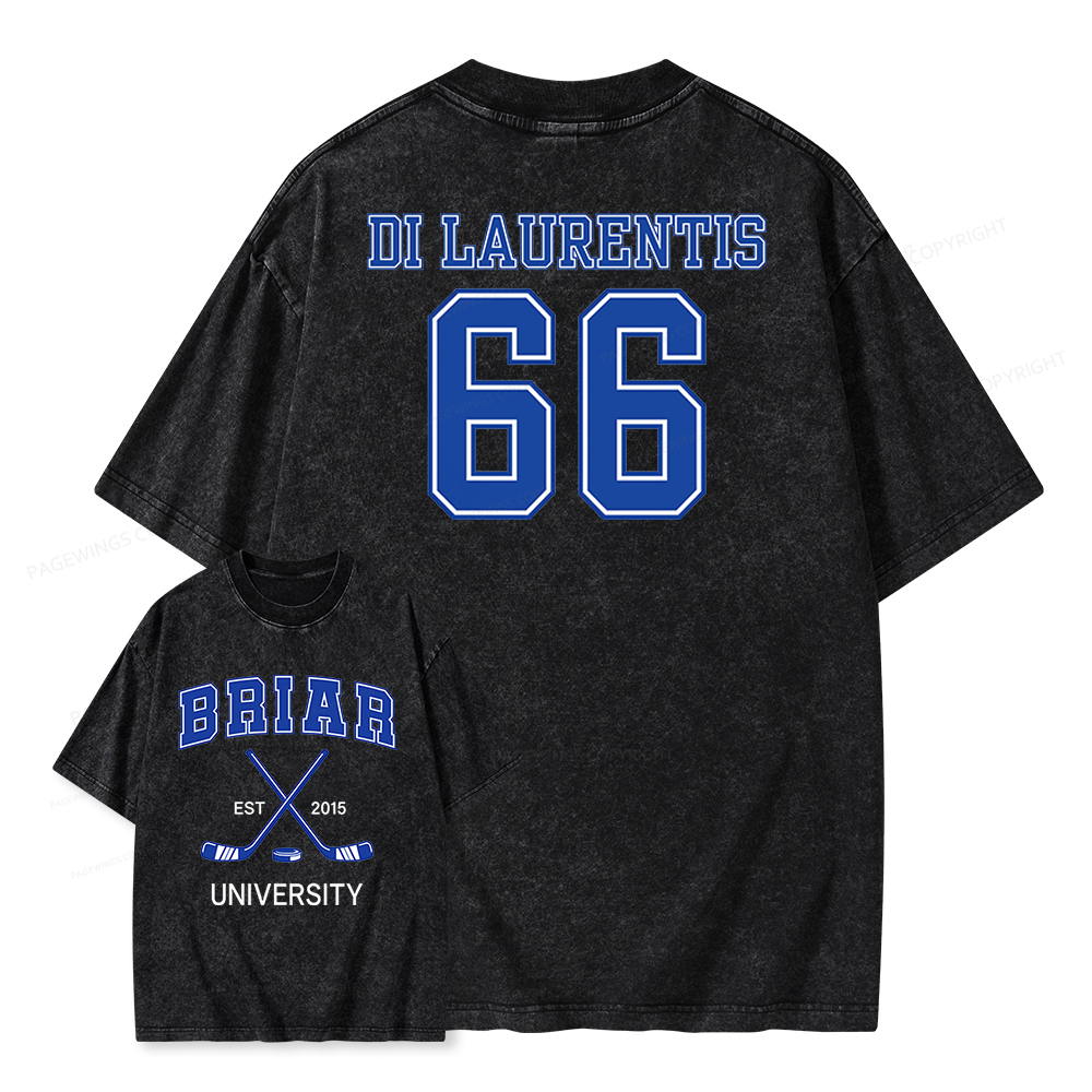 Pagewings Hockey Romance Unisex Washed T-shirt