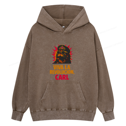 Pagewings Viva La Revolucion Unisex Washed Hoodie