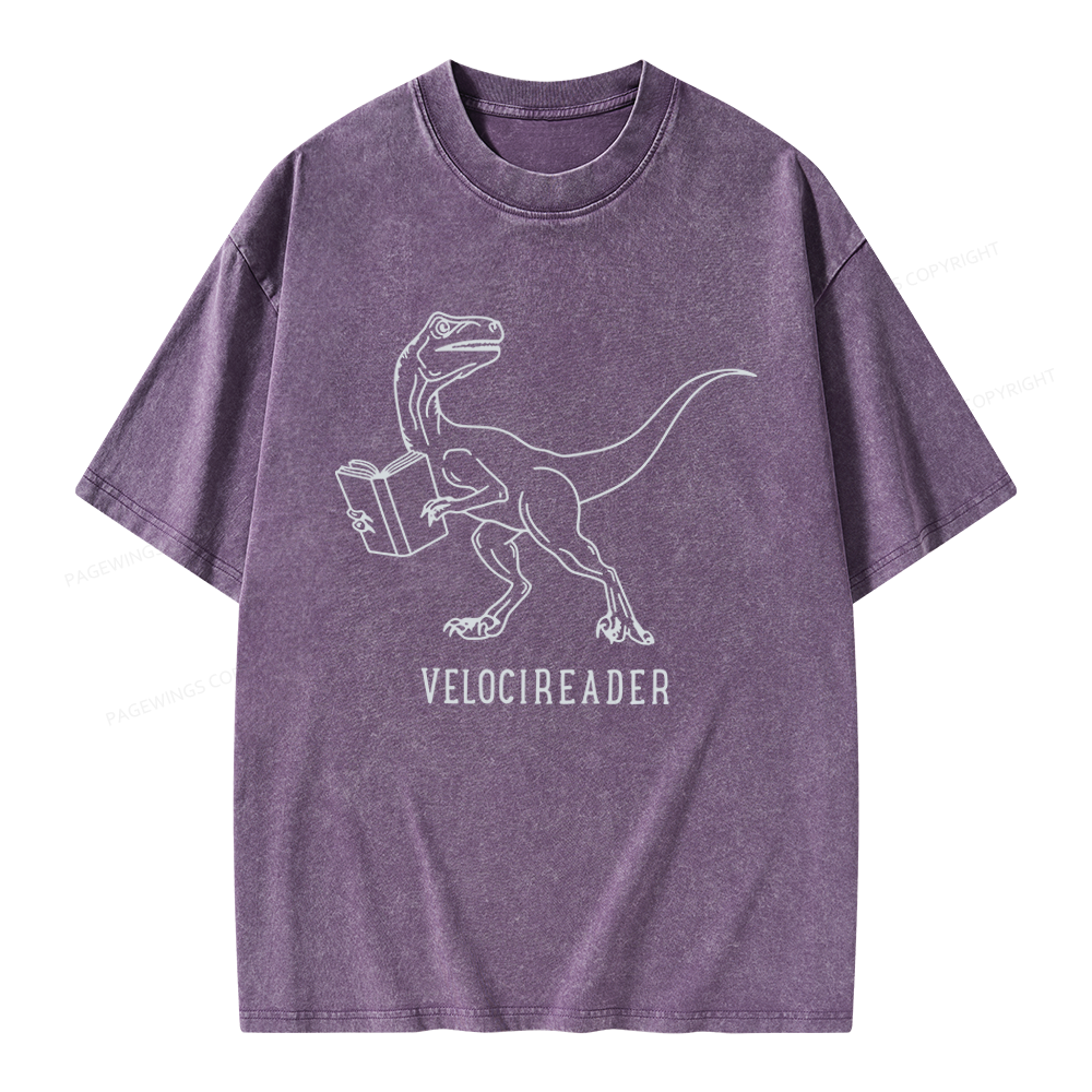 Pagewings Velocireader Unisex Washed T-shirt