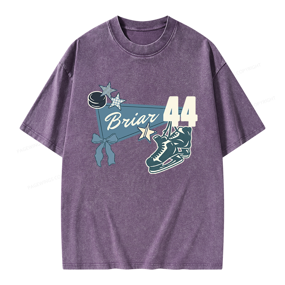 Pagewings Hockey Romance Unisex Washed T-shirt