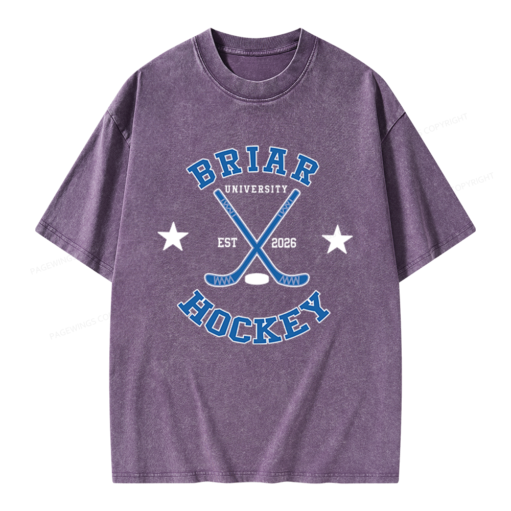 Pagewings Hockey Romance Unisex Washed T-shirt
