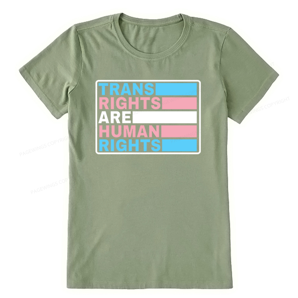 Pagewings Trans Rights Are Human Rights Unisex Classic T-shirt