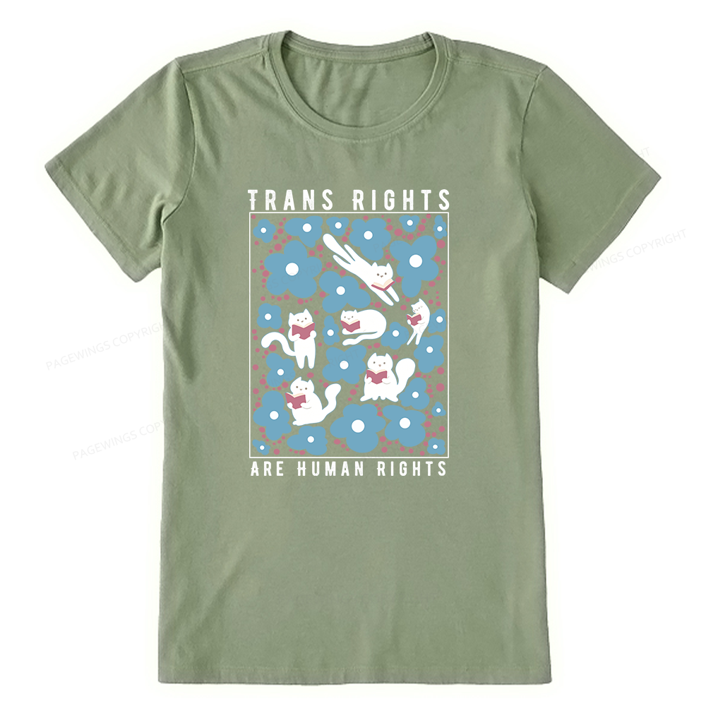 Pagewings Trans Rights Are Human Rights Unisex Classic T-shirt