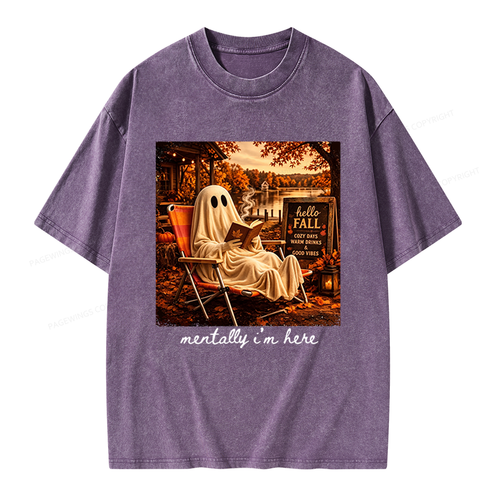 Pagewings Summerween Unisex Washed T-shirt