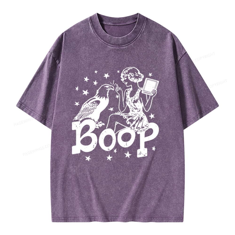 Pagewings Eagle Boop Unisex Washed T-shirt