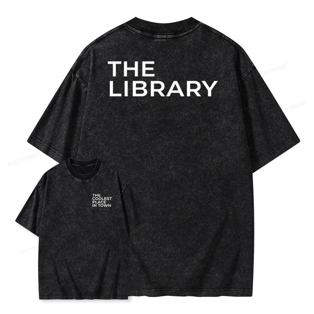 Pagewings The Coolest Place In Town Unisex Washed T-shirt