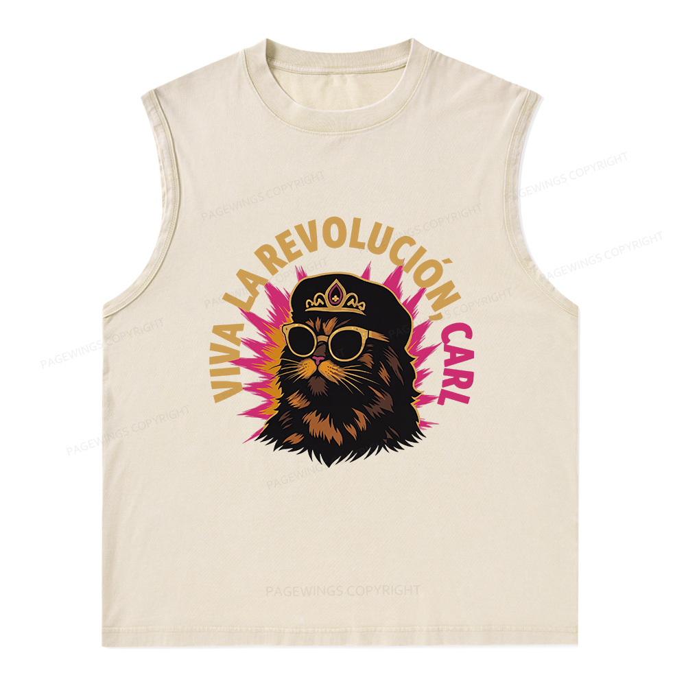 Pagewings Sci-Fi Novel Lover Unisex Washed Tank Top
