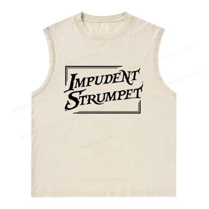 Pagewings Impudent Strumpet Unisex Washed Tank Top