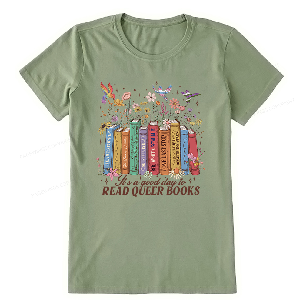 Pagewings Read Queer Books Unisex Classic T-shirt