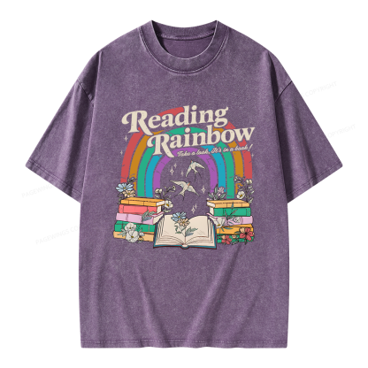 Pagewings Take A Look It's In A Book Unisex Washed T-shirt