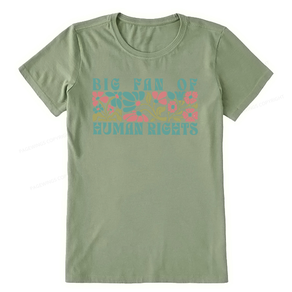 Pagewings Big Fan Of Human Rights Unisex Classic T-shirt