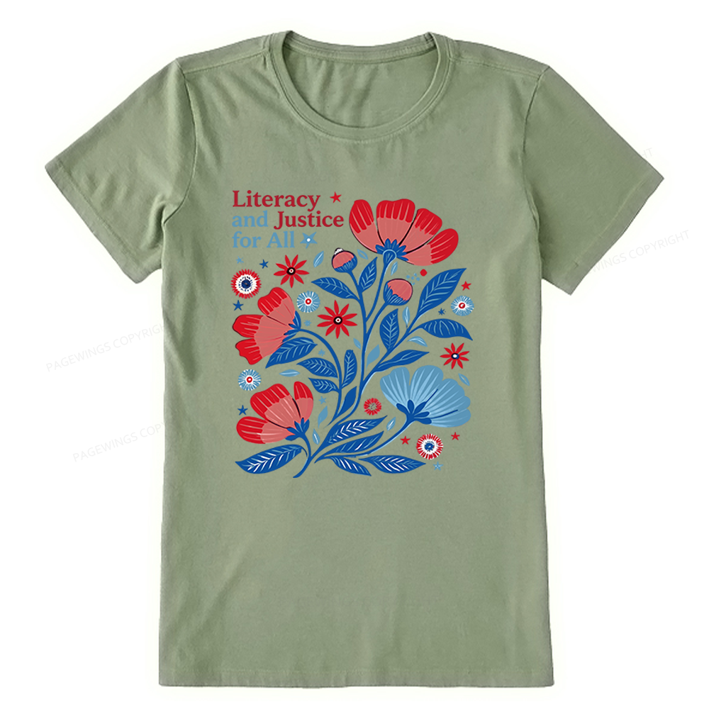Pagewings Literacy and Justice for All Unisex Classic T-shirt