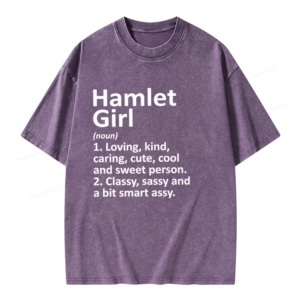 Pagewings Hamlet Girl Unisex Washed T-shirt