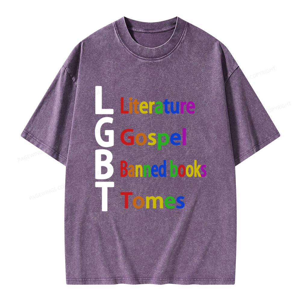 Pagewings Literature Unisex Washed T-shirt