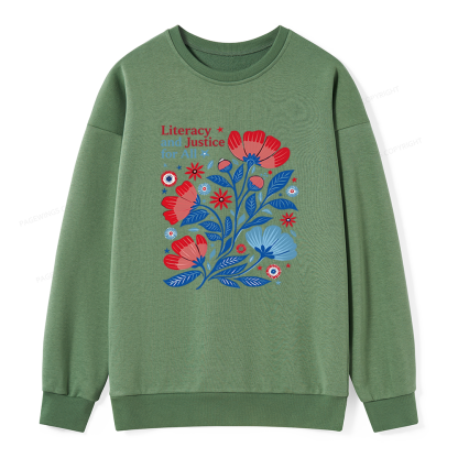 Pagewings Literacy and Justice for All Unisex Classic Sweatshirt