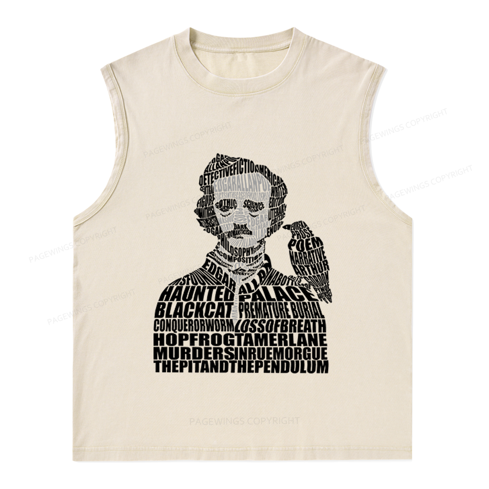 Pagewings Literature Lover Unisex Washed Tank Top