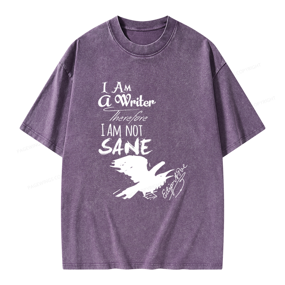 Pagewings Macabre Literary Unisex Washed T-shirt