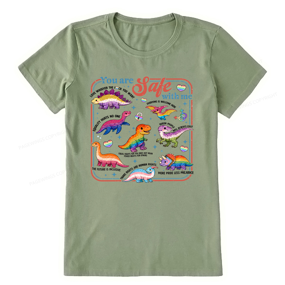 Pagewings You Are Safe With Me Unisex Classic T-shirt