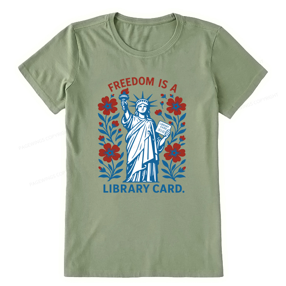 Pagewings Liberty is a Library Card Unisex Classic T-shirt