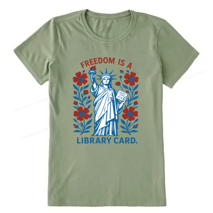 Pagewings Liberty is a Library Card Unisex Classic T-shirt