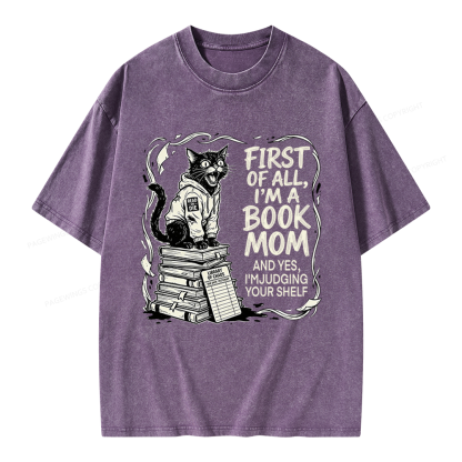 Pagewings I'm A Book Mom Unisex Washed T-shirt