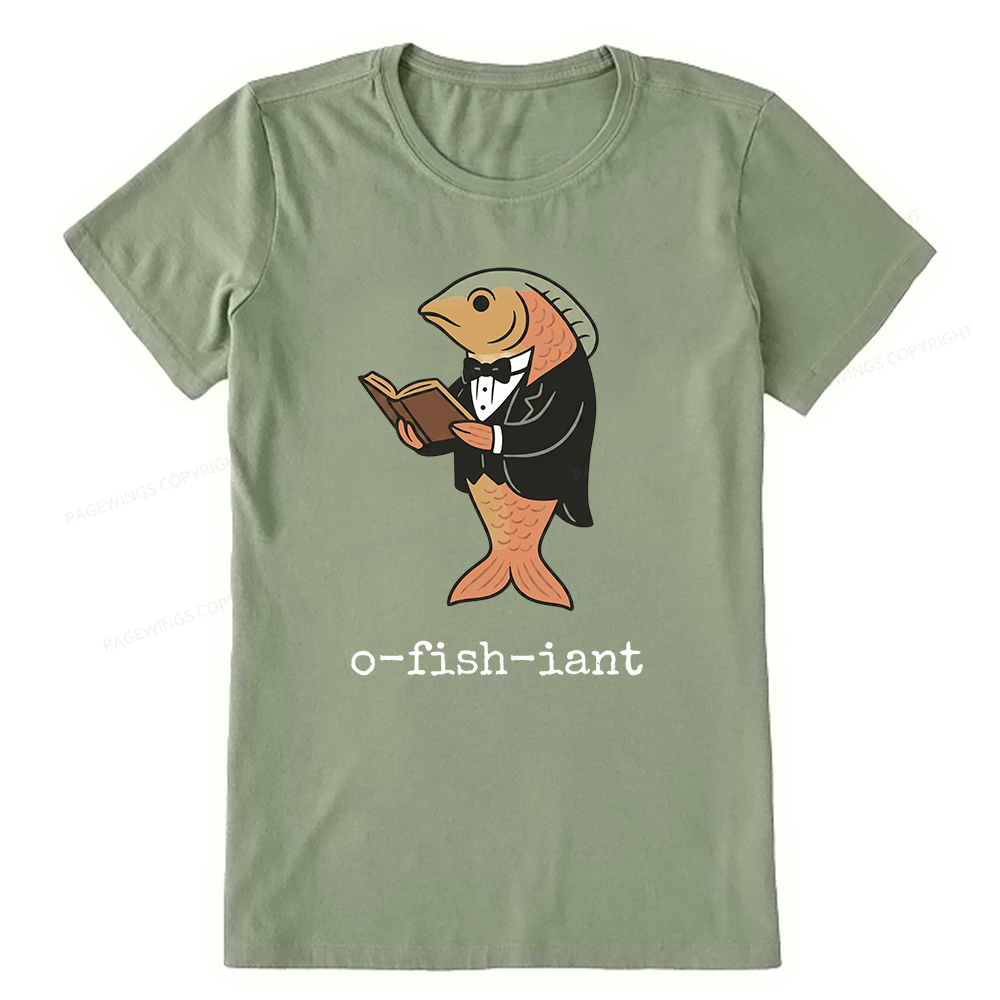 Pagewings Reading Fish Unisex Classic T-shirt