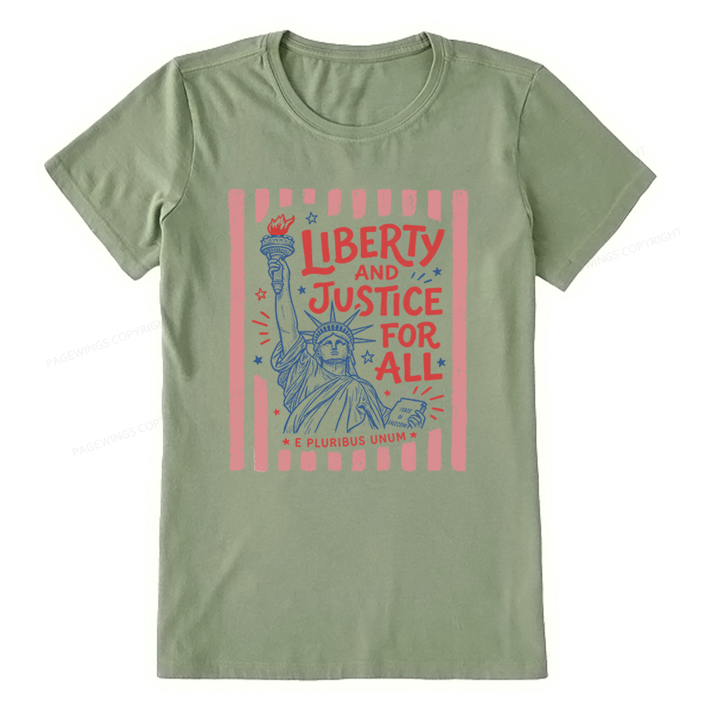 Pagewings Liberty And Justice For All Unisex Classic T-shirt
