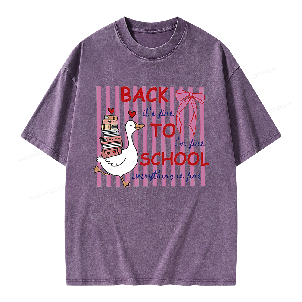 Pagewings Silly Goose Unisex Washed T-shirt