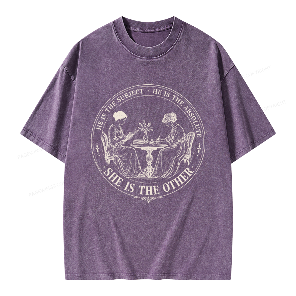 Pagewings She Is The Other Unisex Washed T-shirt
