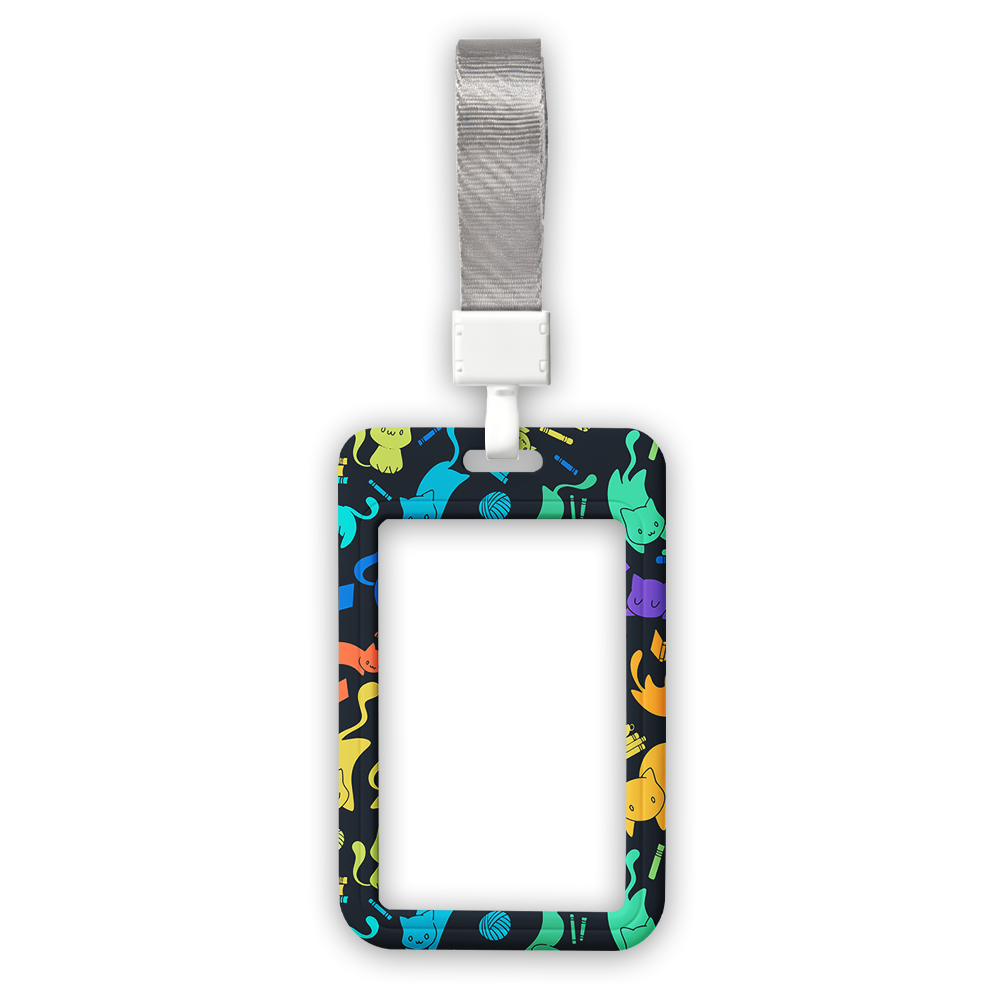 Pagewings Book Cat Lover ABS Badge Holder