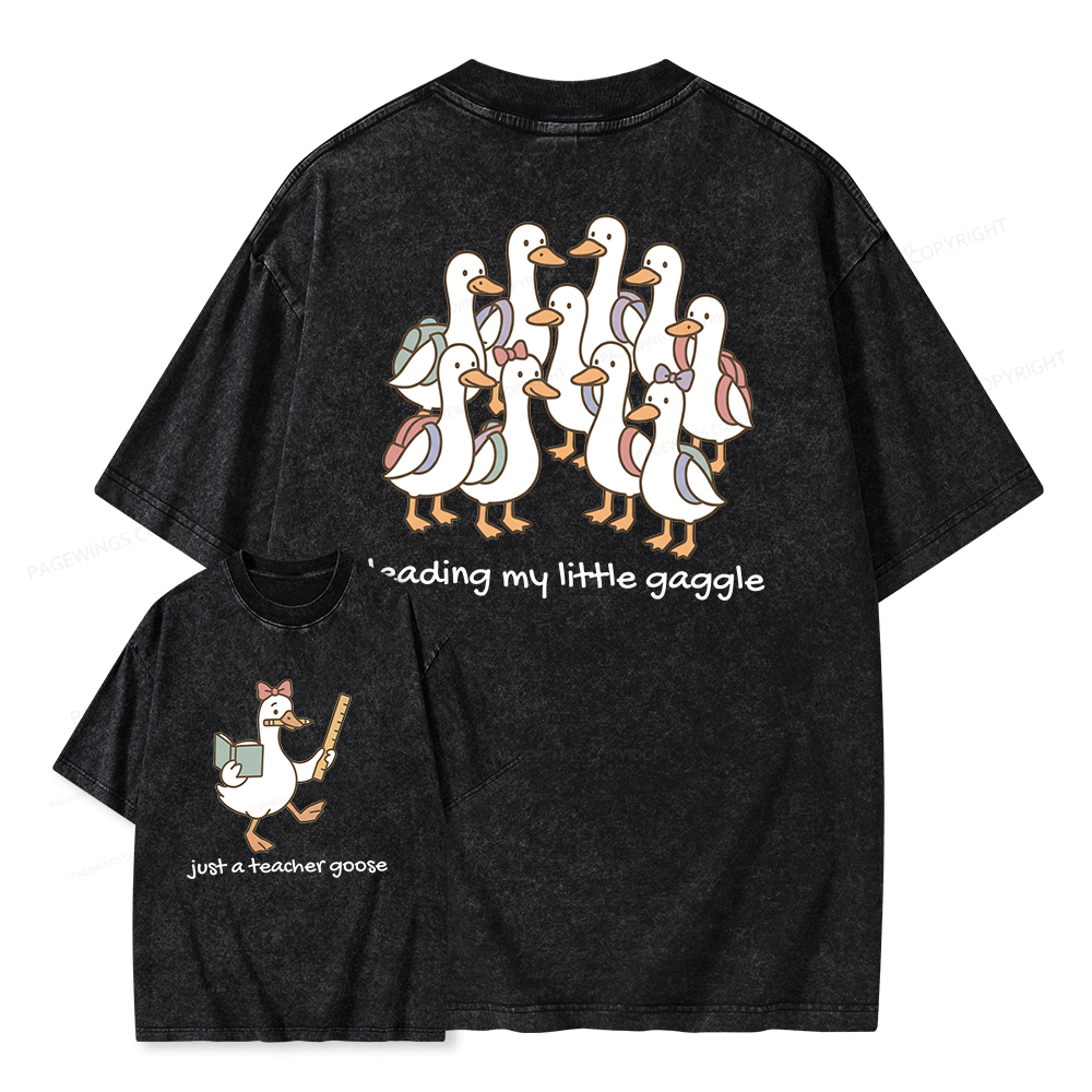 Pagewings Back to School Unisex Washed T-shirt