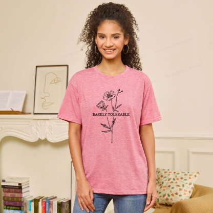 Pagewings Soft Barely Tolerable Unisex Heather T-Shirt
