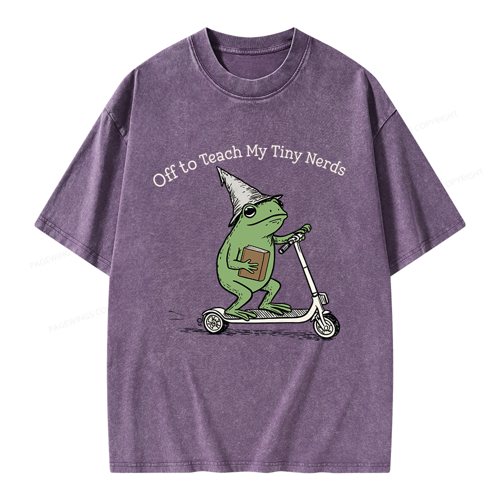Pagewings Back to School Unisex Washed T-shirt