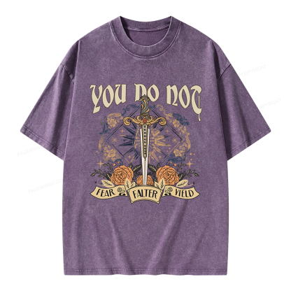 Pagewings You Do Not Yield Unisex Washed T-shirt