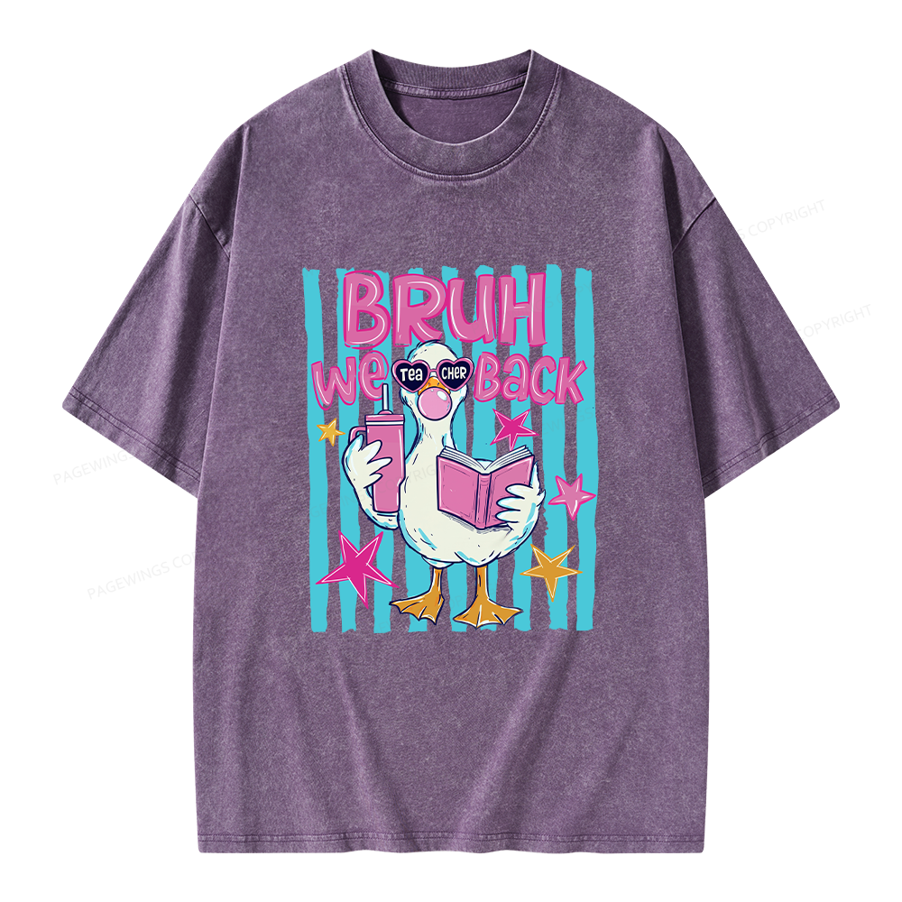 Pagewing Back To School Unisex Washed T-shirt