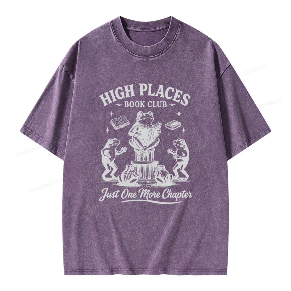 Pagewing Just One More Chapter Unisex Washed T-shirt