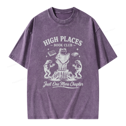 Pagewing Just One More Chapter Unisex Washed T-shirt