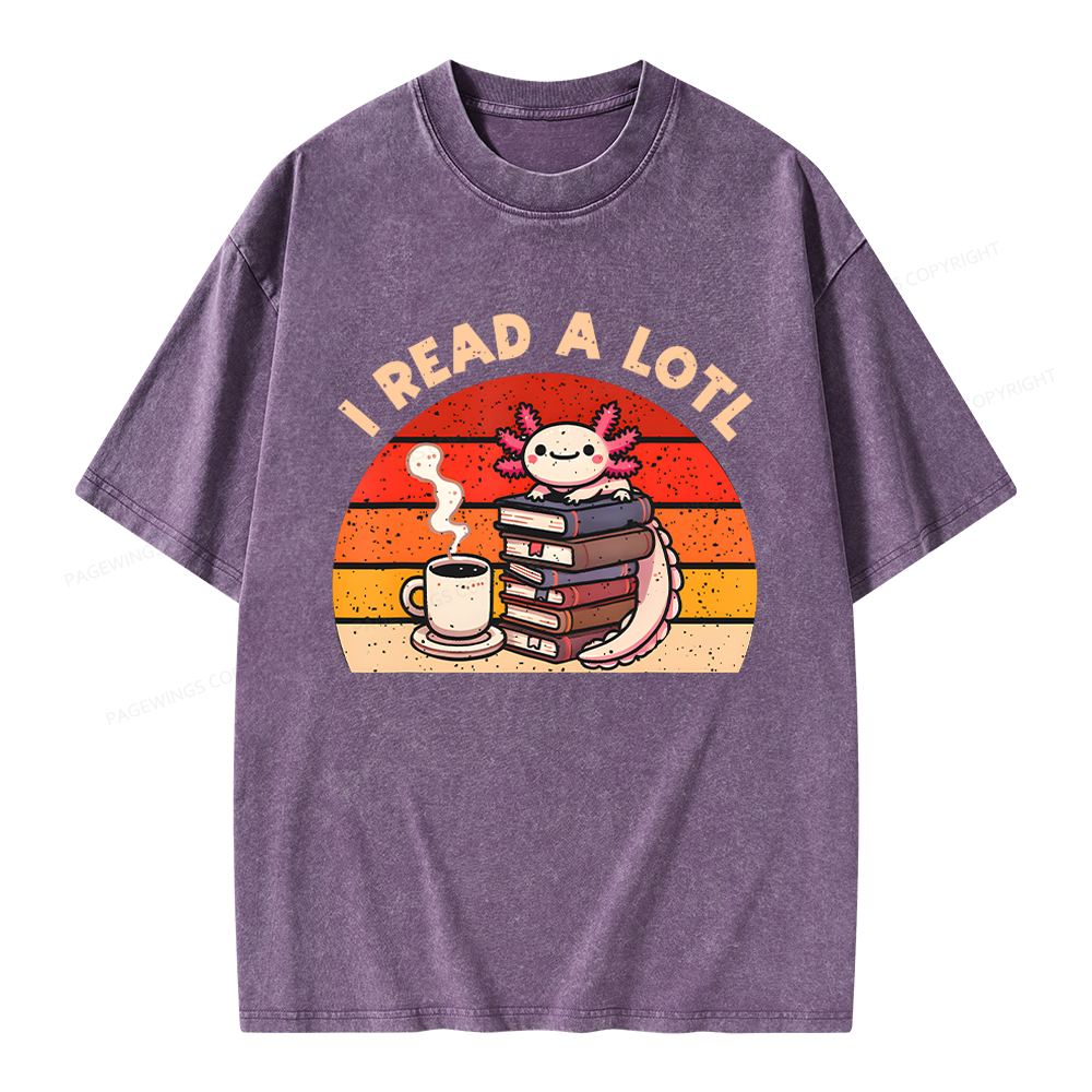 Pagewing I Read A Lotl Unisex Washed T-shirt