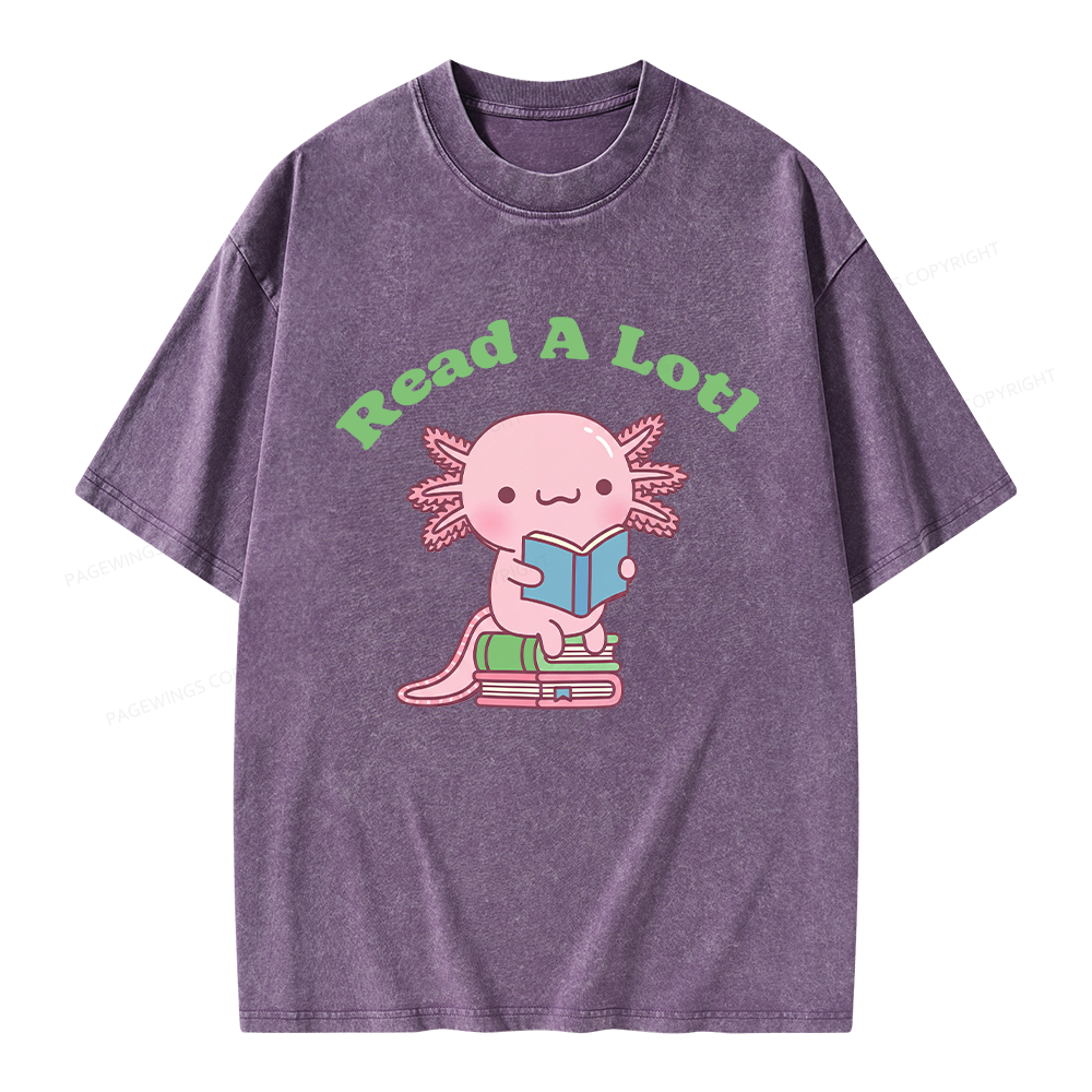 Pagewing Read A Lotl Unisex Washed T-shirt