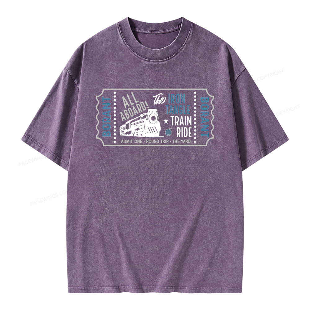 Pagewing Sci Fi Books Lover Unisex Washed T-shirt
