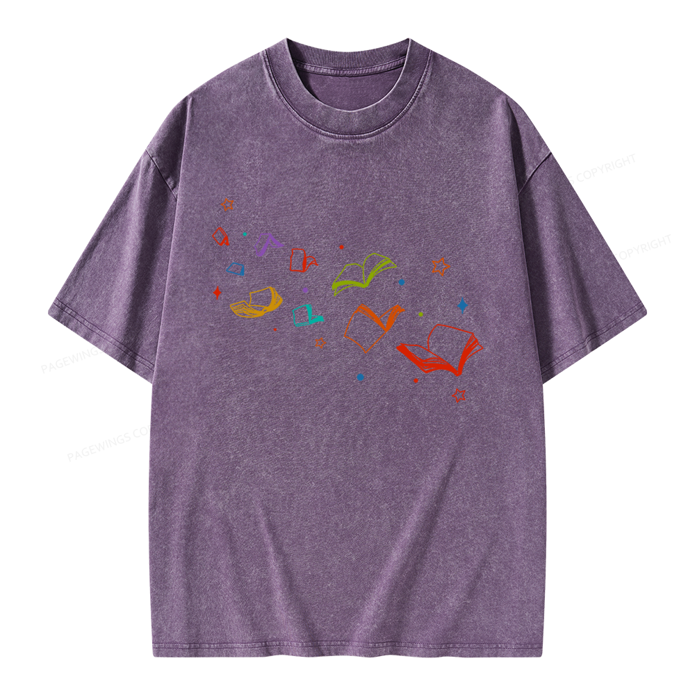 Pagewing Libraries Are For Everyone Unisex Washed T-shirt