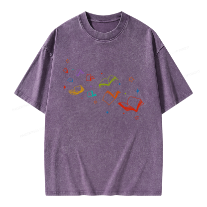 Pagewing Libraries Are For Everyone Unisex Washed T-shirt