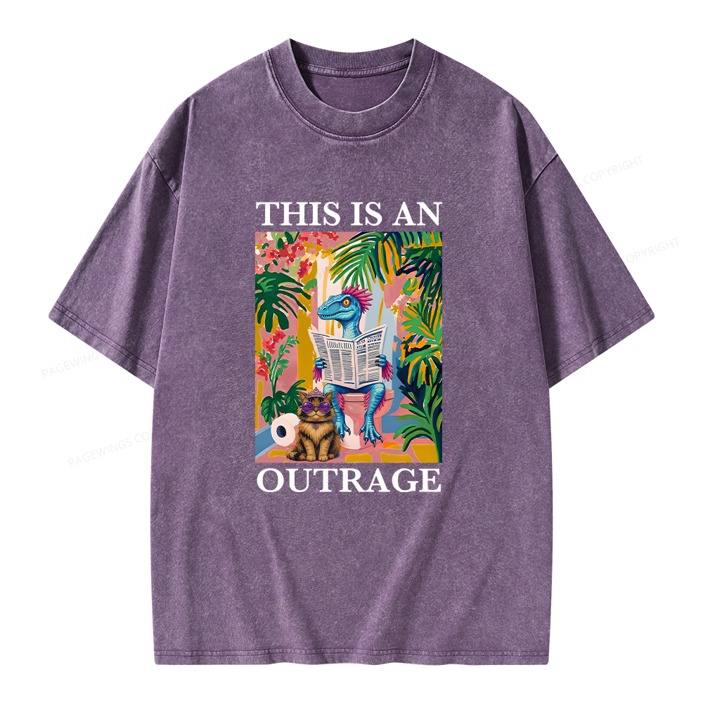 Pagewing Sci Fi Books Lover Unisex Washed T-shirt